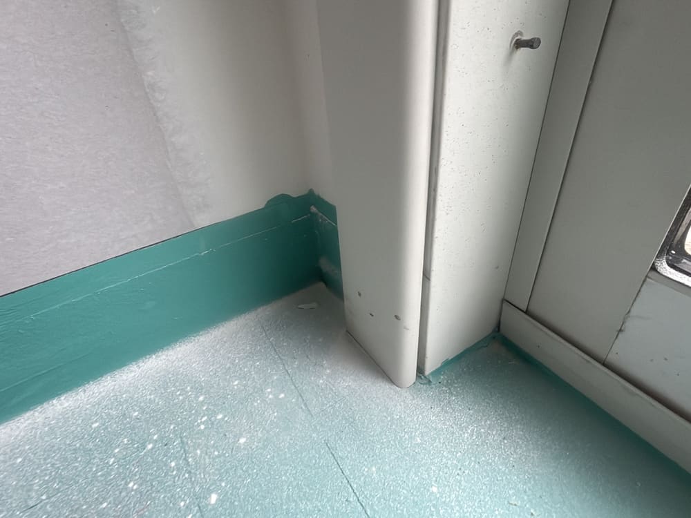 Door jambs and architraves, recorded during a waterproofing inspection in Beveridge