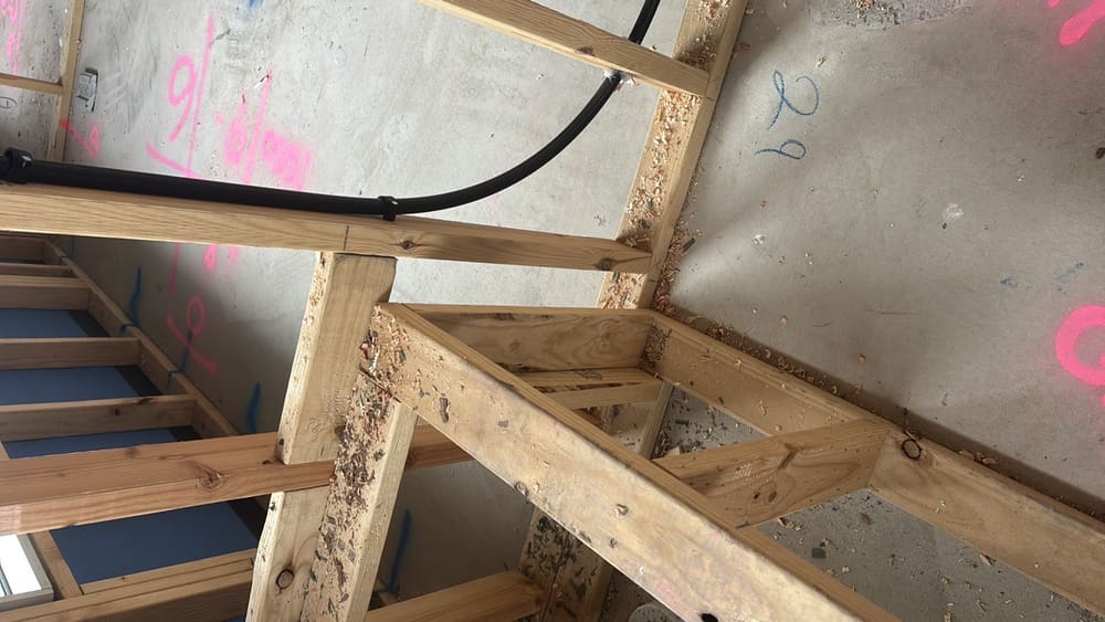 Noggings around bath, recorded during a frame inspection in Beveridge