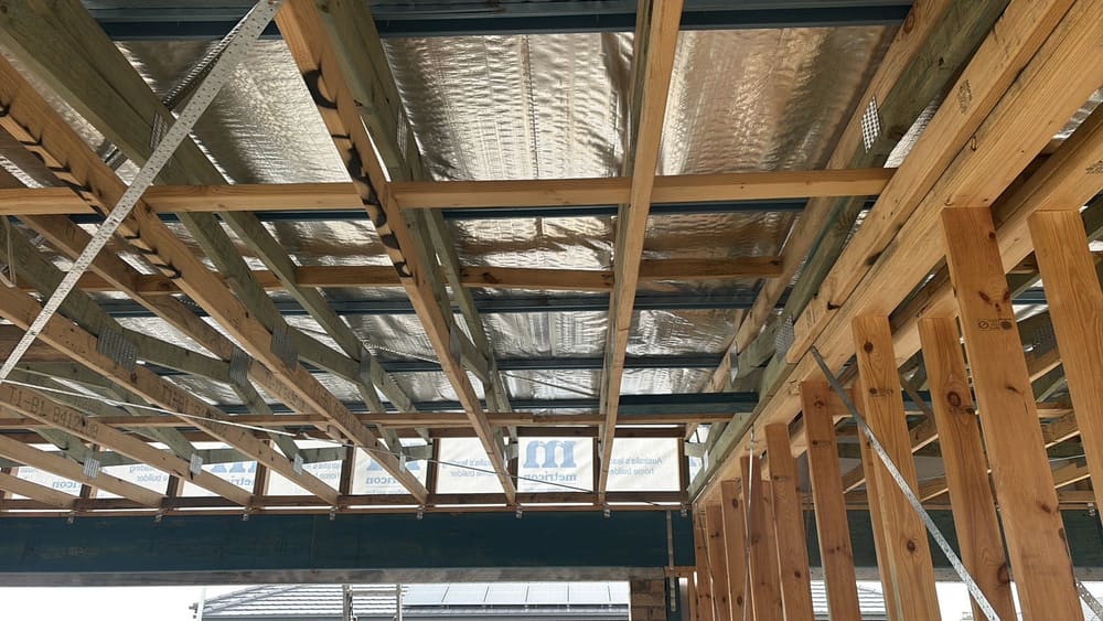 Noggins to garage ceiling, recorded during a frame inspection in Beveridge