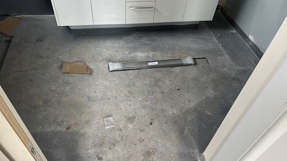 Protect waterproofing membrane, recorded during a waterproofing inspection in Beveridge