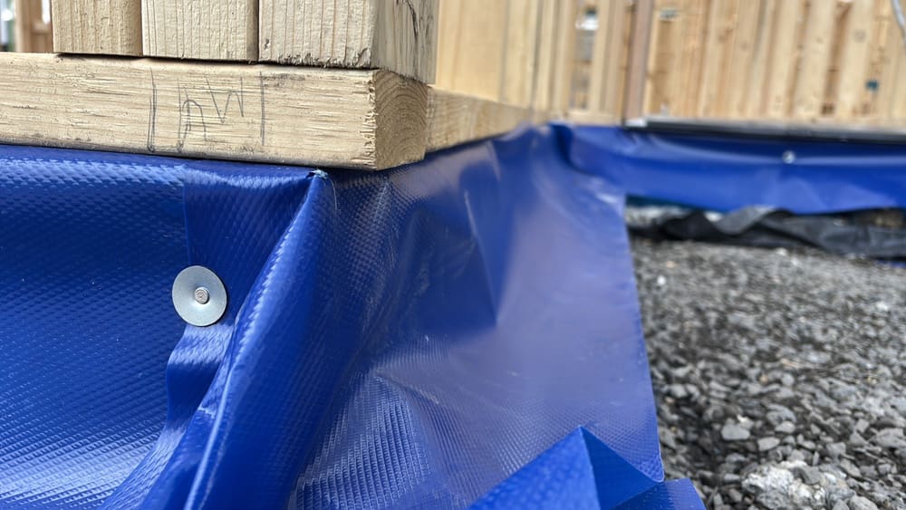 Timber wall overhang exceeds 10mm, recorded during a slab pre-pour inspection in Beveridge